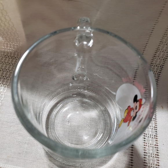 Two Vintage 1955 Disney's Mickey Mouse Club Clear Glass coffee or juice cups - Picture 8 of 10